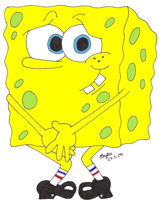 Spongebob Nudiepants (Coloured)
