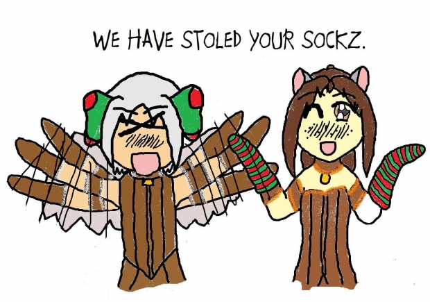 Present for Moga-chan: We Have Your Socks