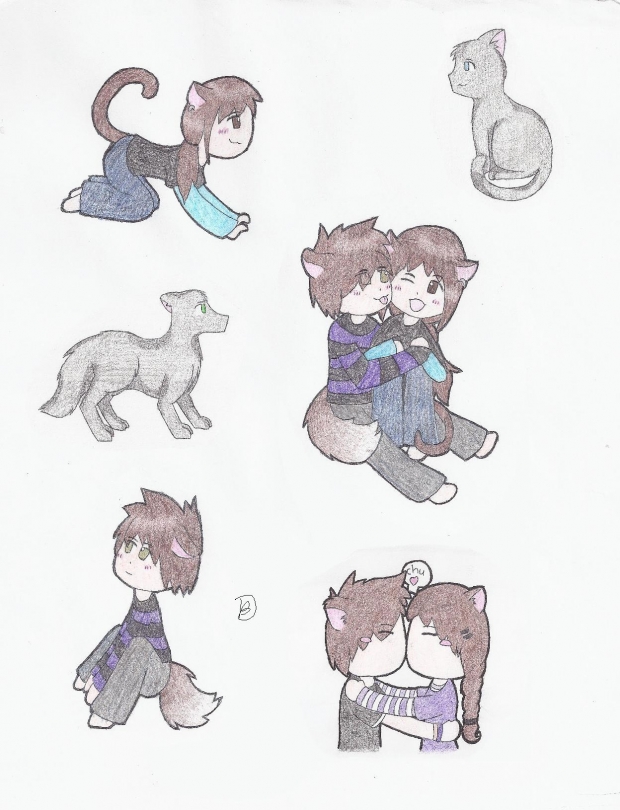 Dani and Blake Chibi Scraps Page