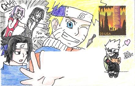 Naruto Postcard