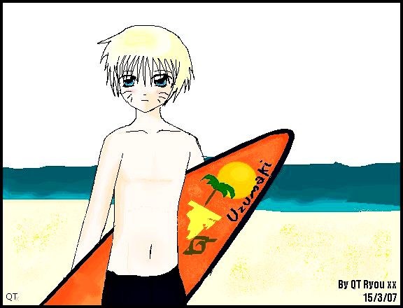 Naruto - Surfer (colored)