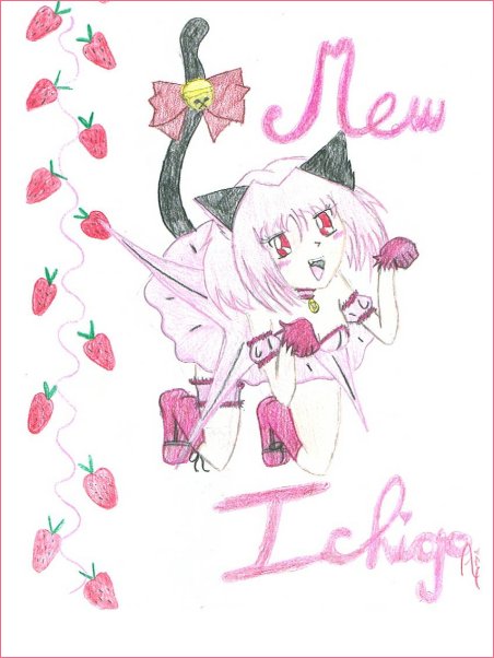 Mew Ichigo With Strawberries