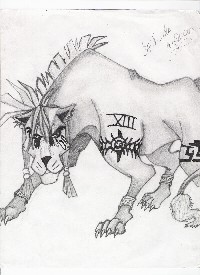 Red Xiii (with Pen)