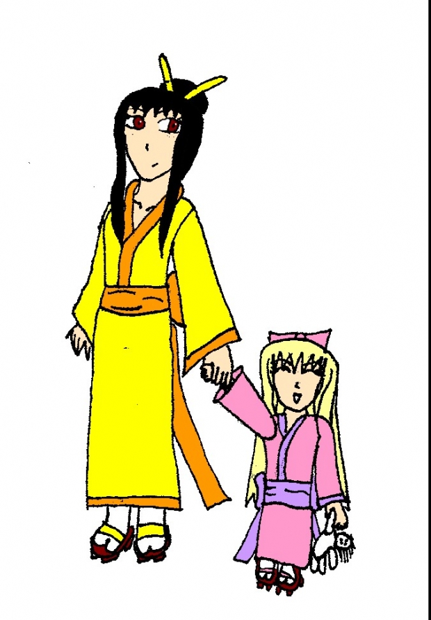 Miyuki And Kimiko (colored)