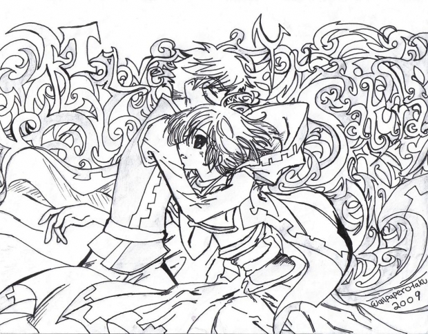 Hug! not colored....