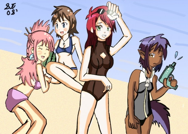 OC characters Beach