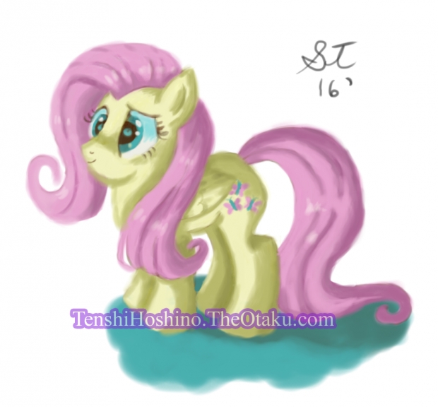 digital painting Fluttershy