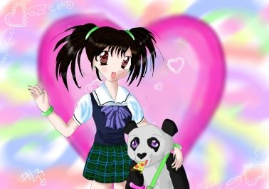 Ling Xiaoyu And Panda
