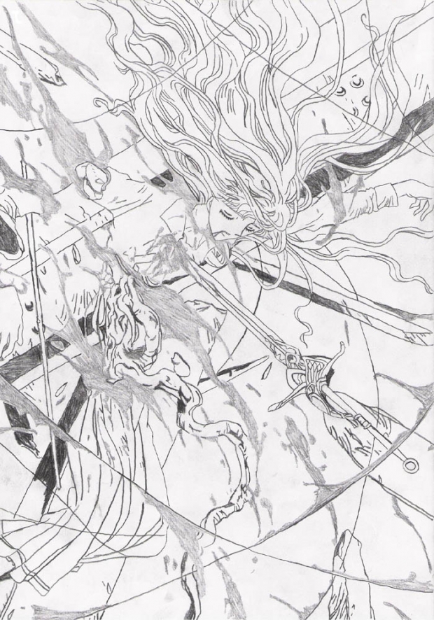 Kotori's Death(uncolored)