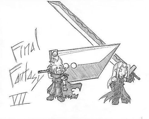 Cloud And Sephiroth