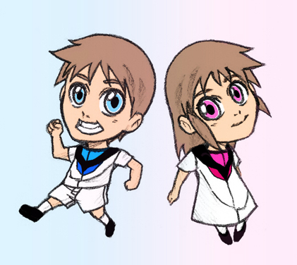 Twins chibi