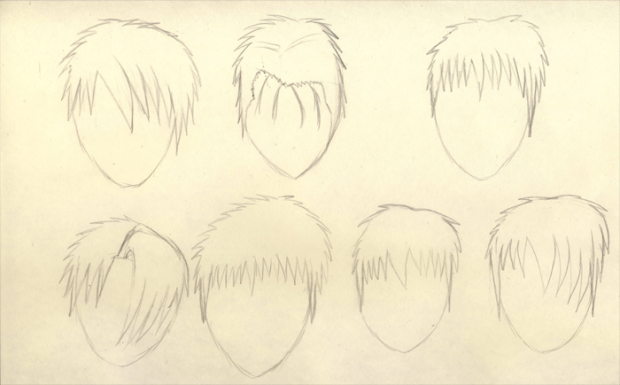 hair sketches 2