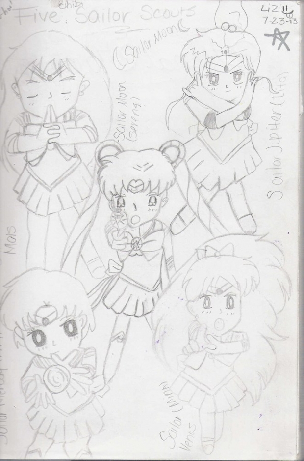 The Five Sailor Scouts
