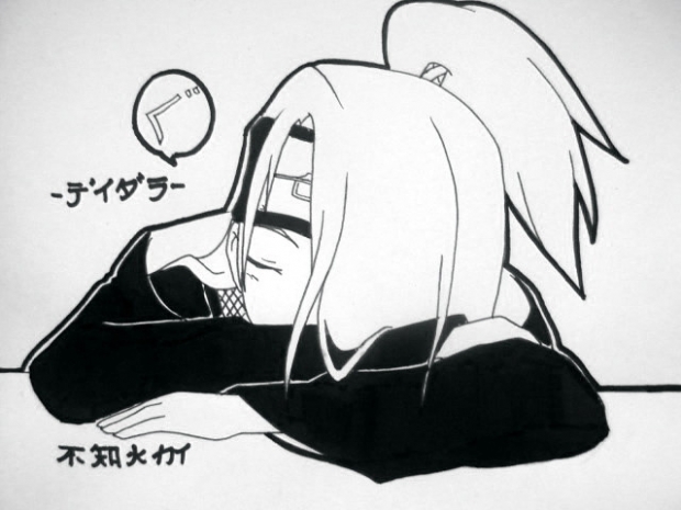 Deidara Is Sleeping... Shh...