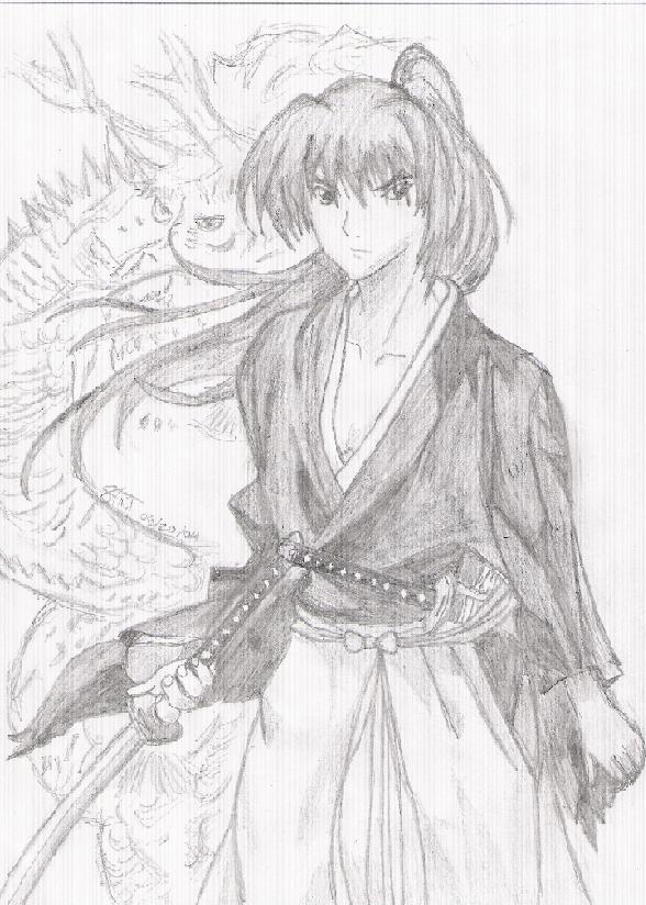 Kenshin /w Dragon Bg