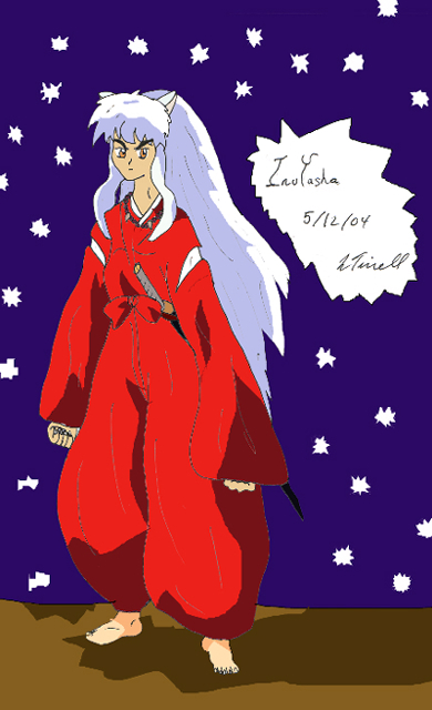 Inuyasha On A Cliff