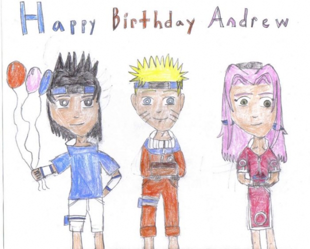 Happy Brithday Andrew From Team 7