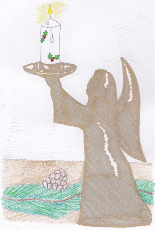 Christmas Angel Candle