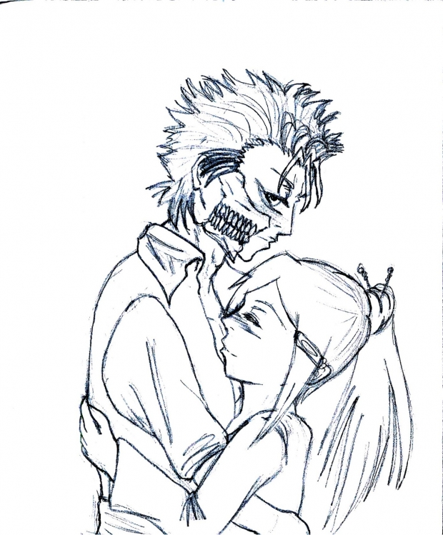 Grimmjow + Sawami (sketch)
