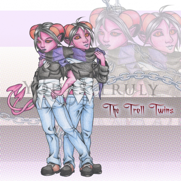 The Troll Twins colored