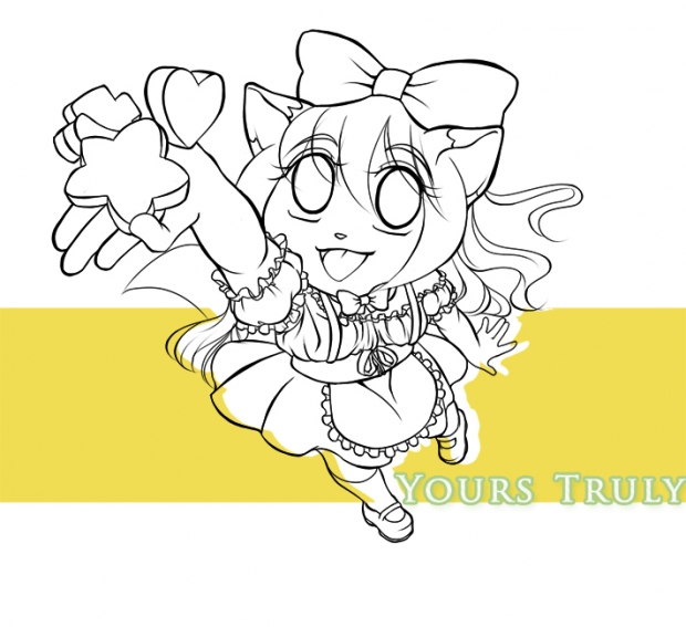 The Fave Maid Line Art