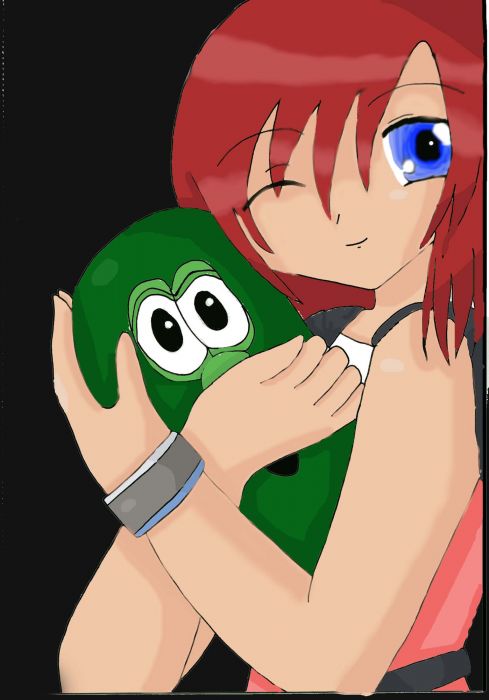 Veggie Tales Cucumber Hug!