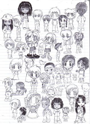 Fill Page With Chibis 1
