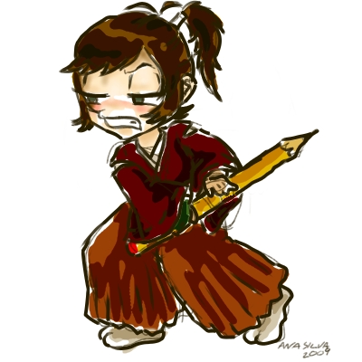 crazy samurai chibi