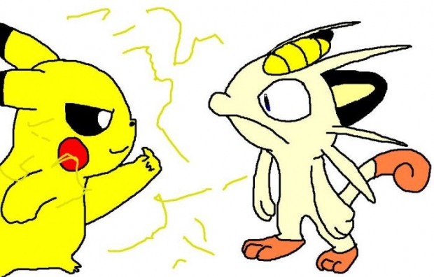 Pikachu & Meowth X3