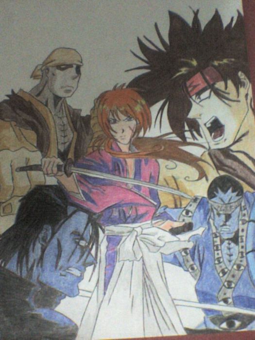 Kenshin, Sanosuke, Saito, Etc
