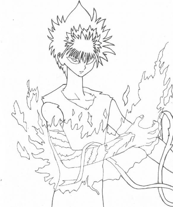 Blazing Fist Of The Overlord Hiei