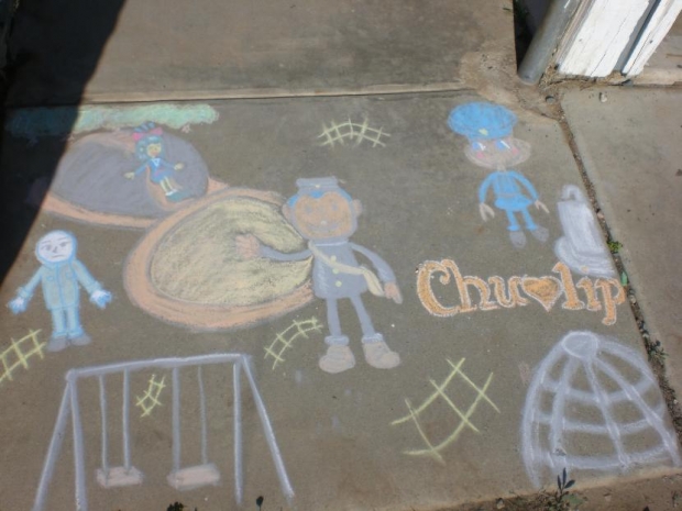Chulip Sidewalk Art