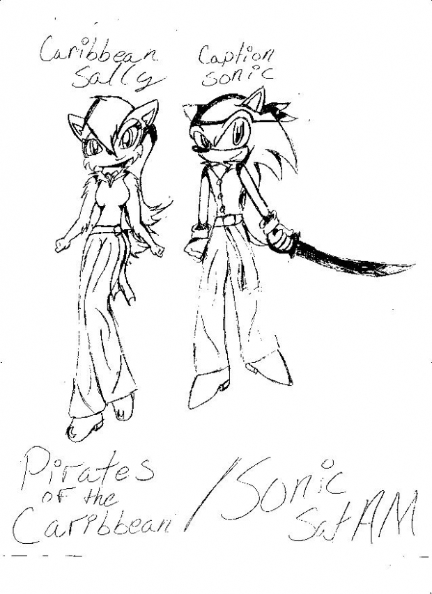 Sally And Sonic As Pirates!