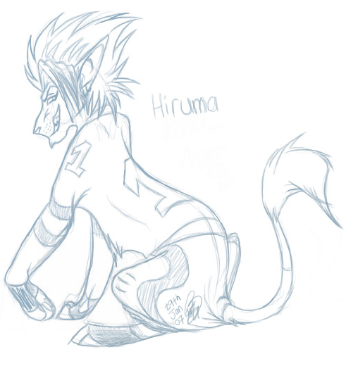 Hiruma Lionized Thingy Sketch