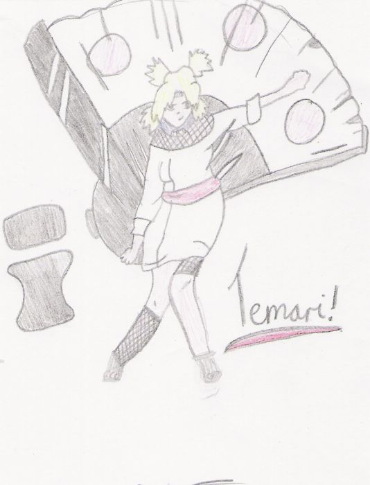 Temari And Her Fan!
