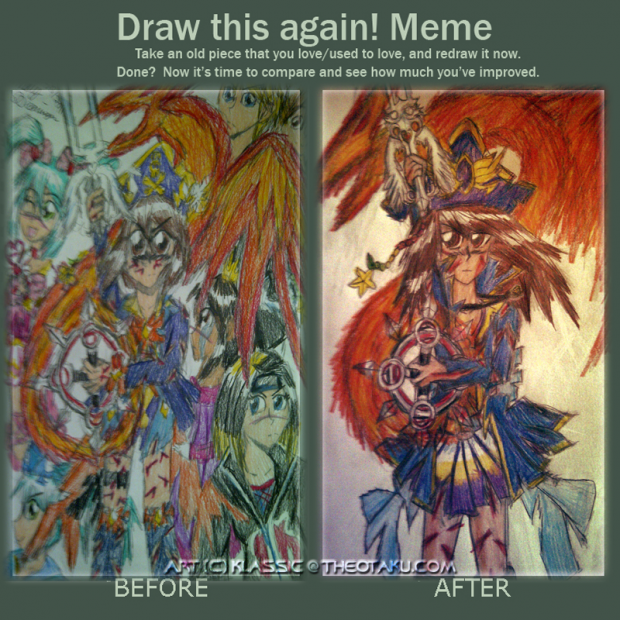 Before and after redraw