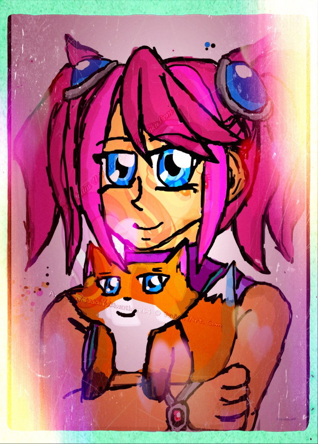 Yuzu with Cute Baby Fox