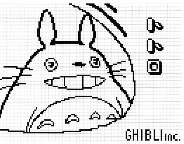 Totoro in pixel 001