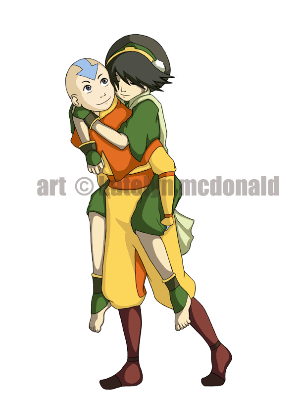 Commission: Aang + Toph