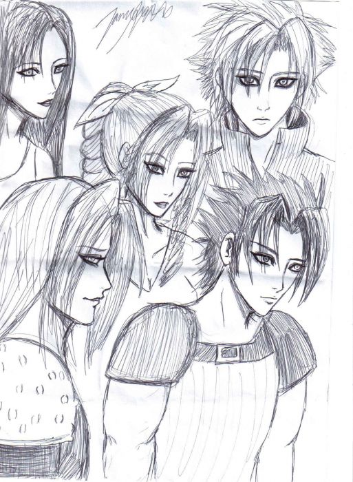 Final Fantasy 7 Collage