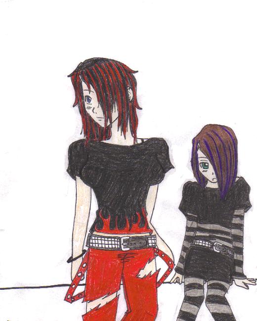 Goth and Emo Girl