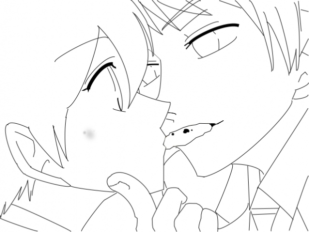 HikaruxHaruhi (black and white)