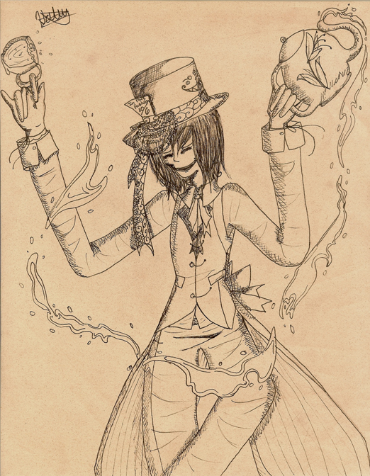 Hatter Ink Drawing