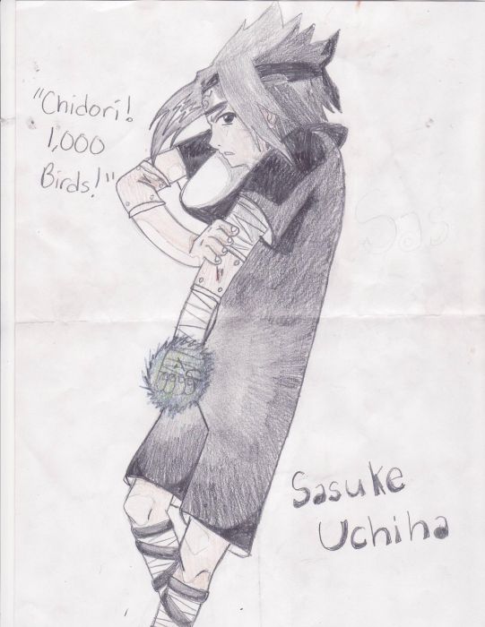 Sasuke About To Use Chidori