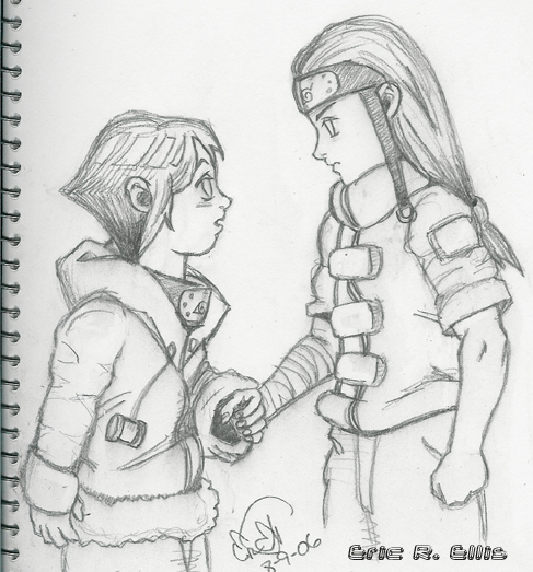 Neji And Hinata Sketch