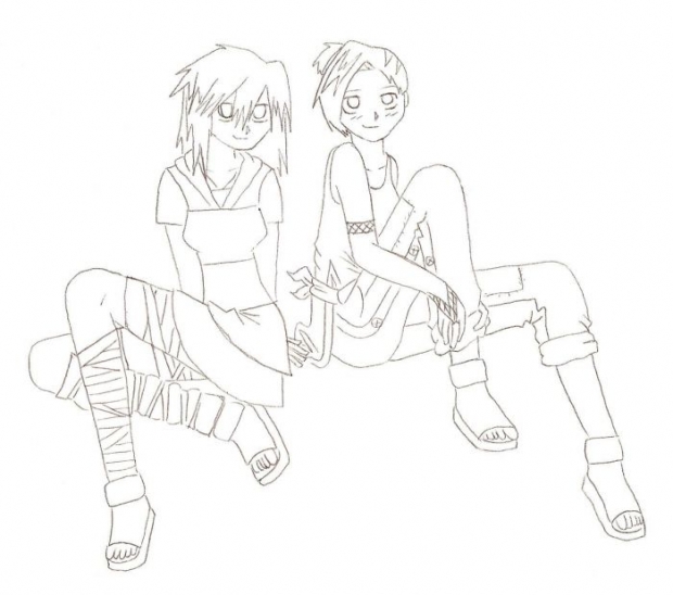 Rei And Takara Line Art!