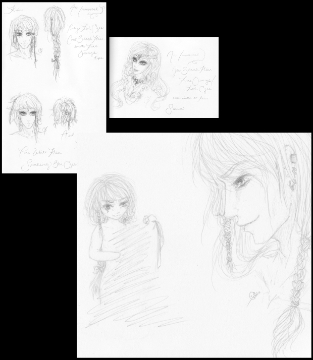 Reign Character Concept Sketches