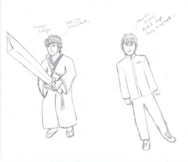 Ichigo Sketches - Black And White