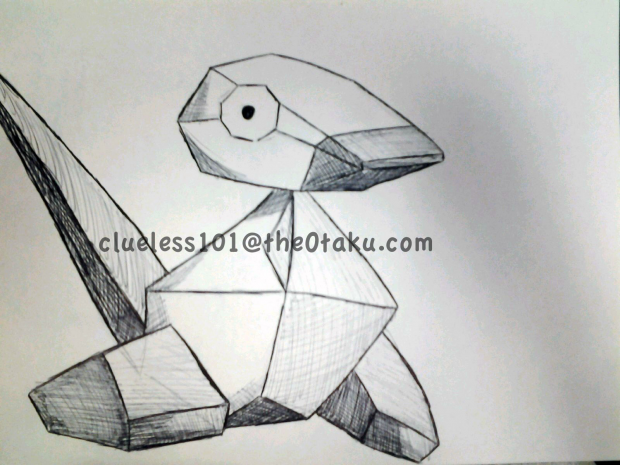 Porygon Pen Sketch