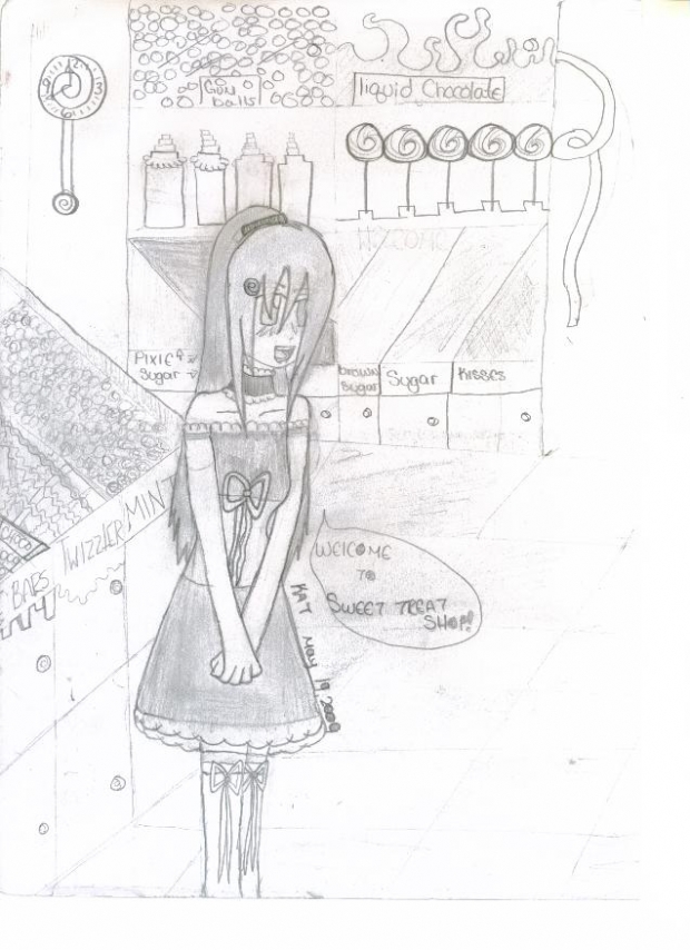 Candy Girl Drawing